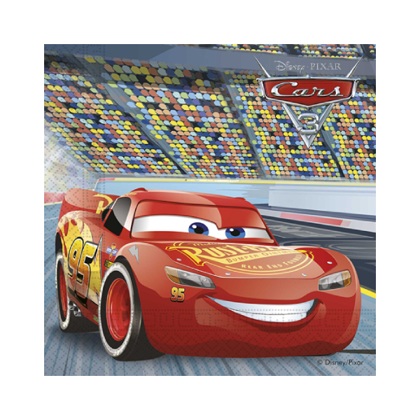 Cars 3 - Lot de 20 serviettes