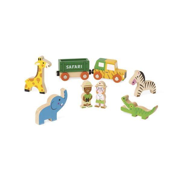 Mini Story - Figurines safari en bois