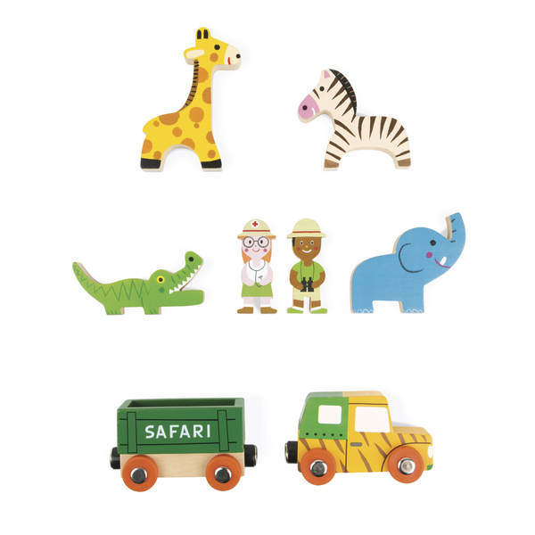 Mini Story - Figurines safari en bois