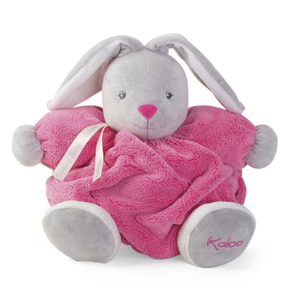 Peluche Plume patapouf lapinou framboise 25 cm