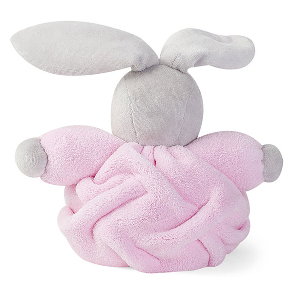 Peluche lapin patapouf rose 18 cm