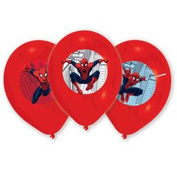 6 Ballons Spiderman colorés