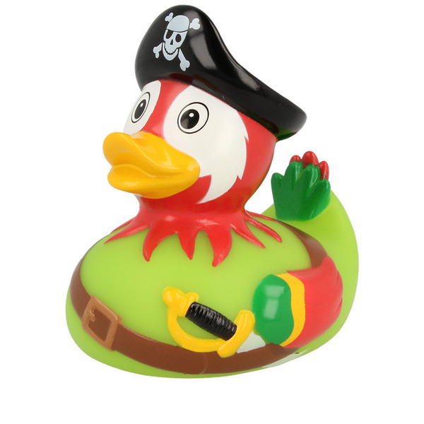 Canard de bain perroquet pirate
