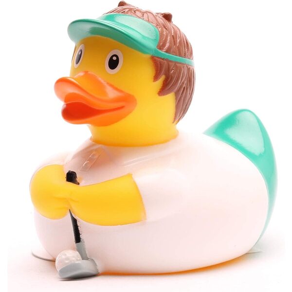 Canard de bain golfeur
