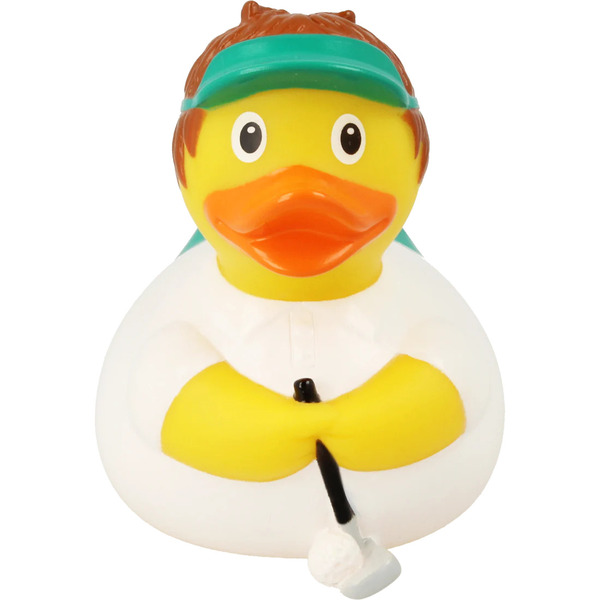 Canard de bain golfeur