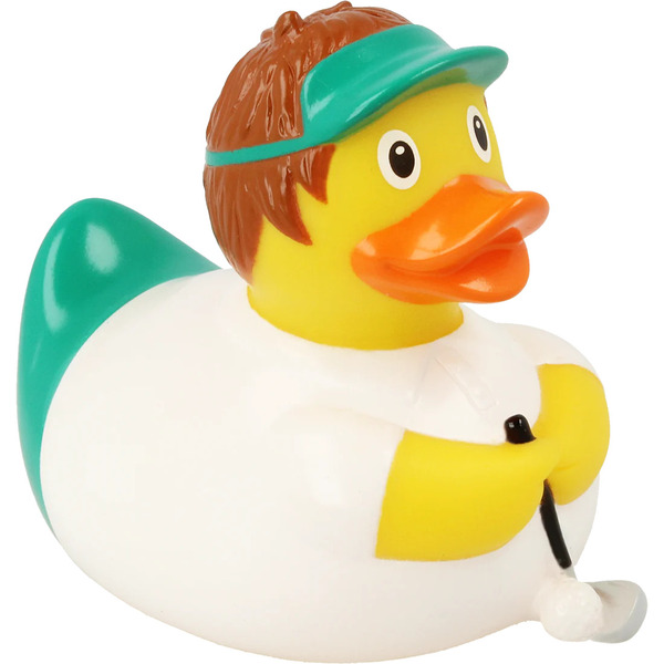 Canard de bain golfeur