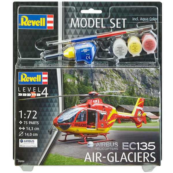 Maquette Airbus hélicoptère EC135 Air-Glaciers