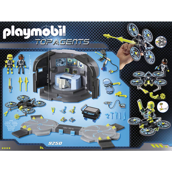 9250 - Playmobil Top Agents Centre de commandement du Dr. Drones