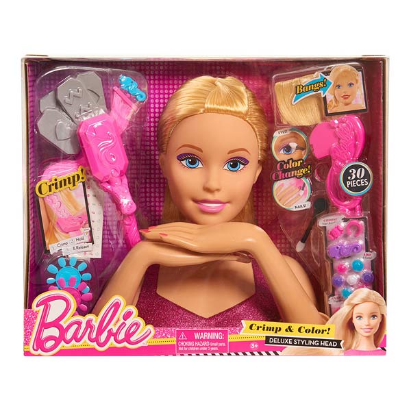 Tête à Coiffer Barbie Giochi : King Jouet, Têtes à coiffer Giochi - Poupées  Poupons