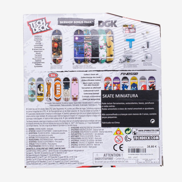 Tech Deck - Coffret Skateshop Bonus Pack - Mini skate à personnaliser DGK