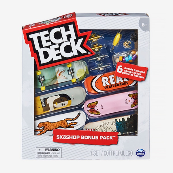 Tech Deck - Coffret Skateshop Bonus Pack - Mini skate à personnaliser Real Skateboards