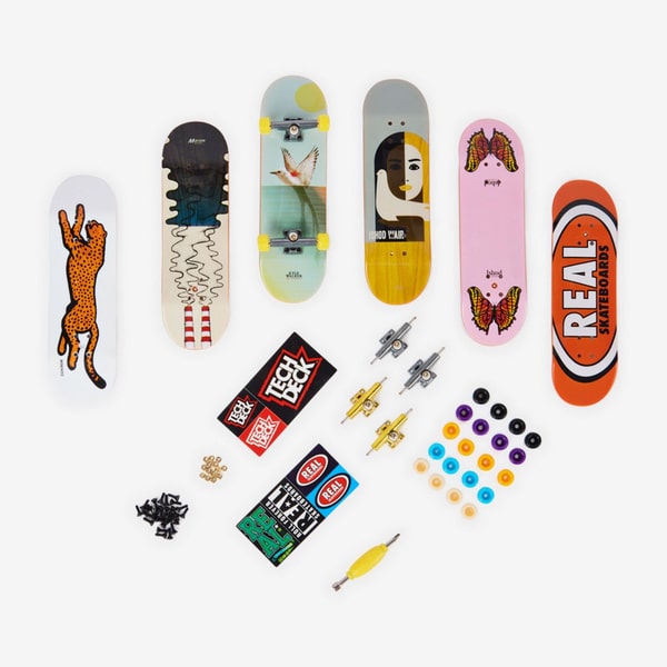 Tech Deck - Coffret Skateshop Bonus Pack - Mini skate à personnaliser Real Skateboards