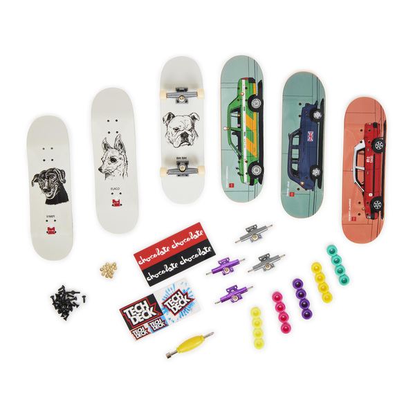 Tech Deck - Coffret Skateshop Bonus Pack - Mini skate à personnaliser Chocolate