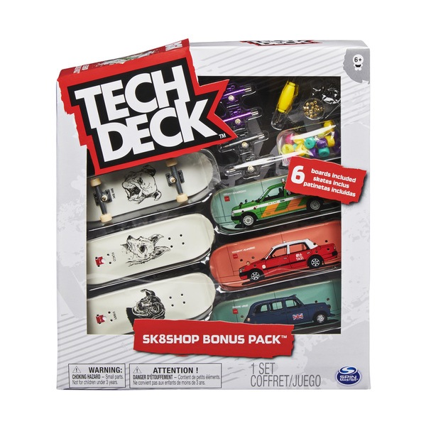 Tech Deck - Coffret Skateshop Bonus Pack - Mini skate à personnaliser Chocolate