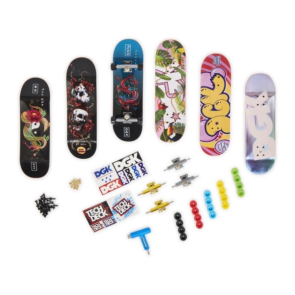 Tech Deck - Coffret Skateshop Bonus Pack - Mini skate à personnaliser DGK