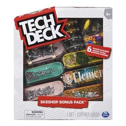 Tech Deck - Coffret Skateshop Bonus Pack - Mini skate à personnaliser - Element