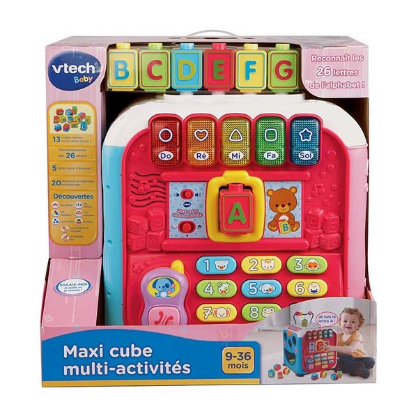 Maxi cube multi-activités rose