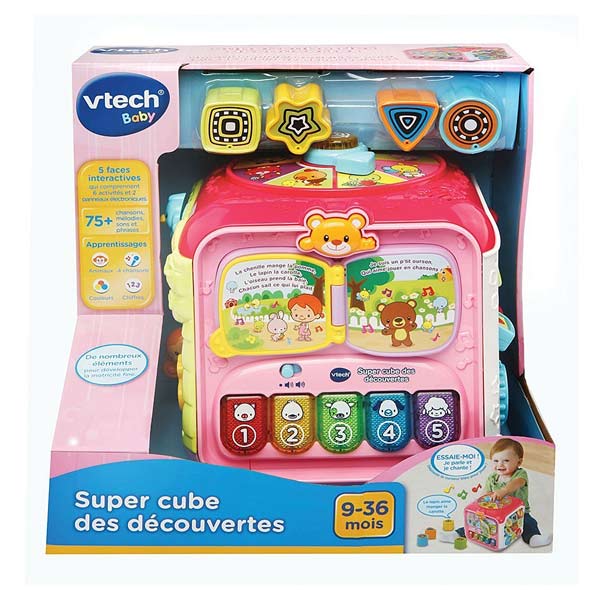 Super cube des découvertes rose