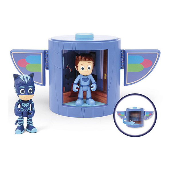 PJ Masken Transformations-Box Mit Gluglu & Greg – 2 Figuren, 7,5 Cm, Tag/Nacht-Verwandlung