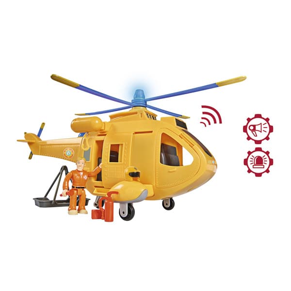 Sam le pompier - helicoptere wallaby 2 - + 1 figurine - fonctions sonores et lumineuses 