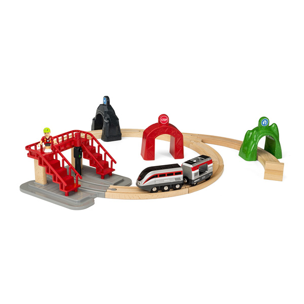 Brio 33873-Circuit de voyageur et locomotive intelligente Smart Tech  