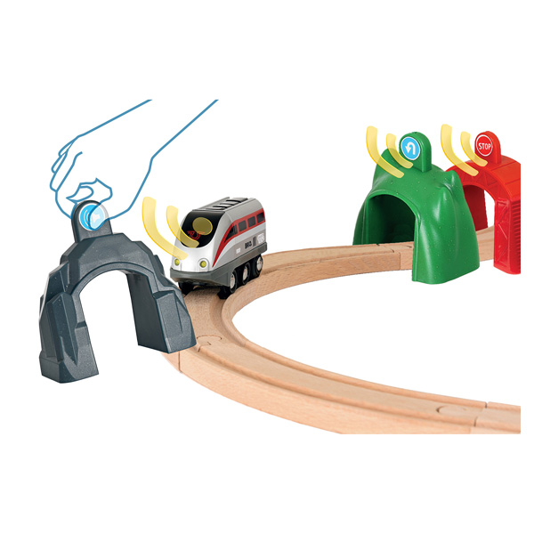 Brio 33873-Circuit de voyageur et locomotive intelligente Smart Tech  