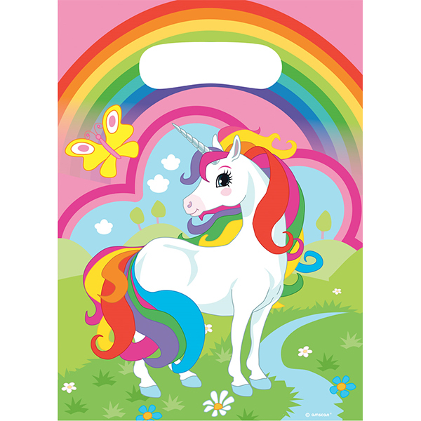 8 sachets cadeaux - Licorne