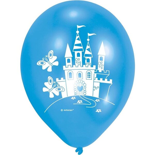 6 Ballons latex Licorne 23 cm