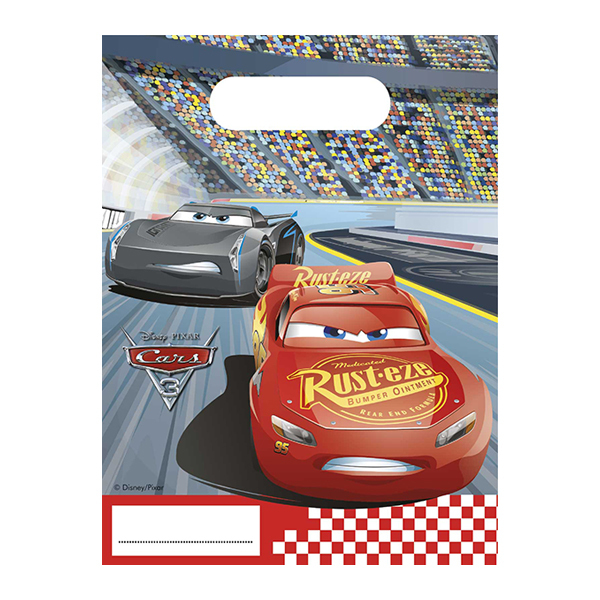 6 Sacs à bonbons cars 3