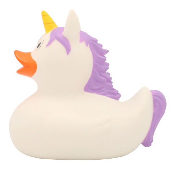 Canard de bain licorne blanc