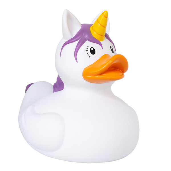 Canard de bain licorne blanc