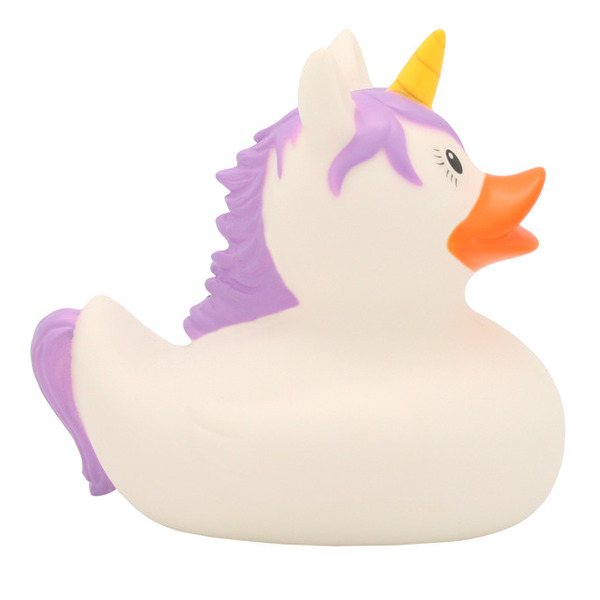 Canard de bain licorne blanc