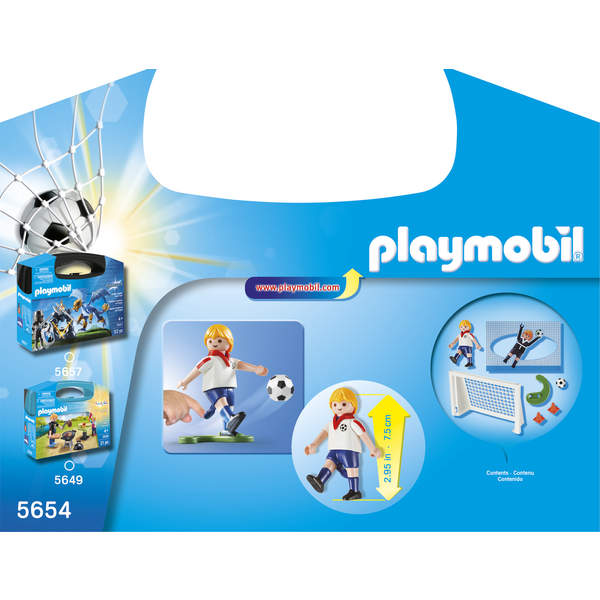 5654-Valisette footballeur Playmobil