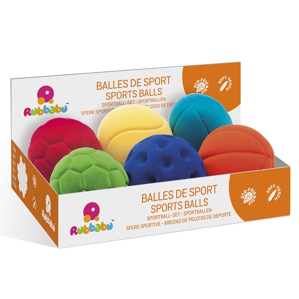 Balles de sport 10 cm Rubbabu : King Jouet, Activités d'éveil Rubbabu - Jeux  d'éveil