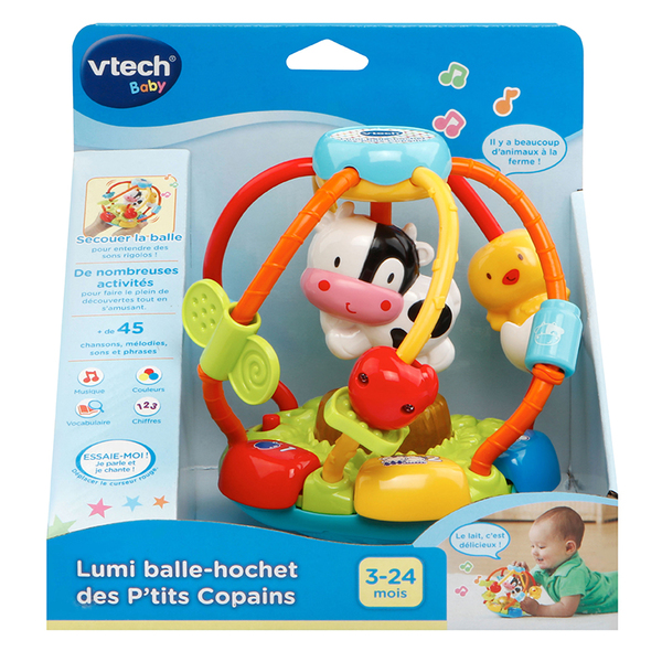 Hochet - Lumi balle-hochet des p'tits copains VTech : King Jouet, Hochets,  anneaux de dentition VTech - Jeux d'éveil