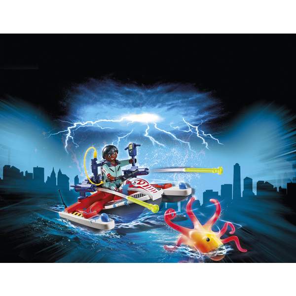 9387 - Playmobil Ghosbusters Zeddemore avec scooter des mers