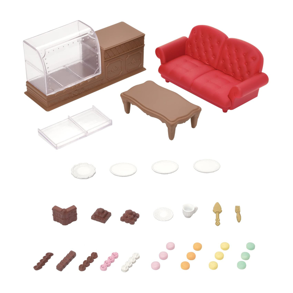 Sylvanian Families - 4464 - Le canapé, 2 Fauteuils et Table basse 2922