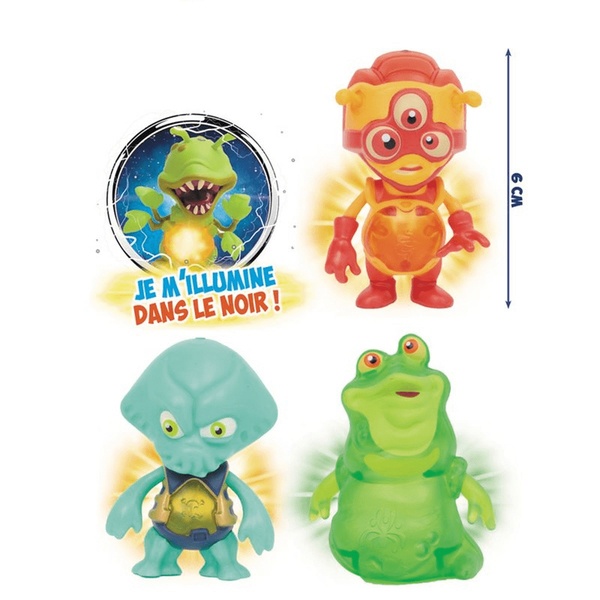 Lot de 3 figurines lumineuses Monstres extraterrestres
