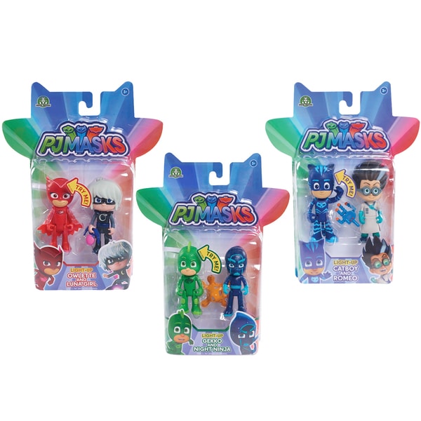 Pyjamasques-Blister de 2 figurines 7,5 cm