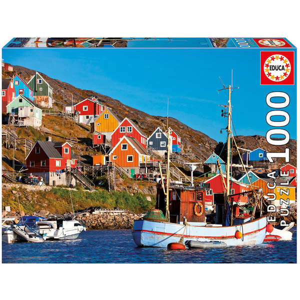 Puzzle 1000 pièces maisons nordiques