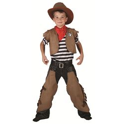 cowboy brun taille L (130-140 cm)