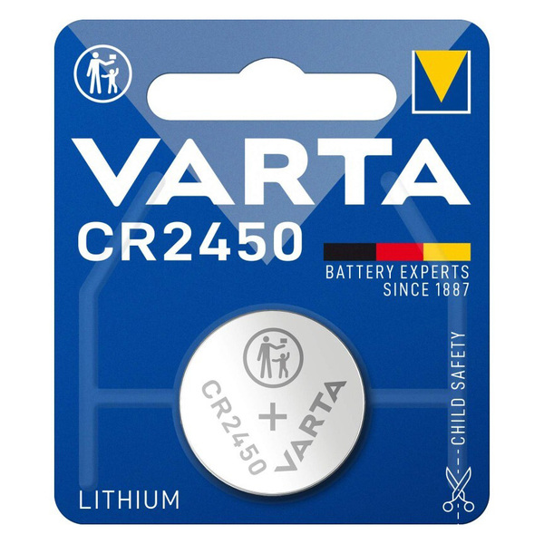 Pile bouton CR2450 Varta Lithium 3V