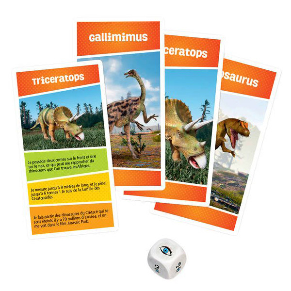 Jeu de cartes Récré Action dinosaures