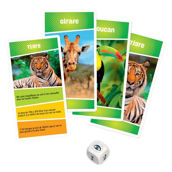 Jeu de cartes Récré Action animaux sauvages