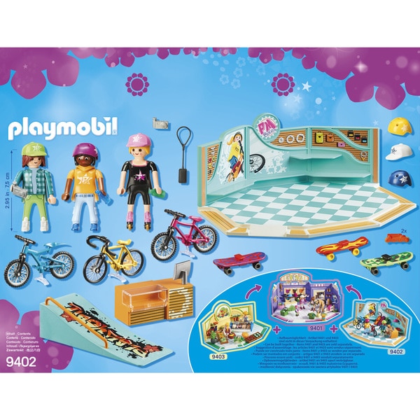 9402 - Boutique de skate et vélos Playmobil City Life