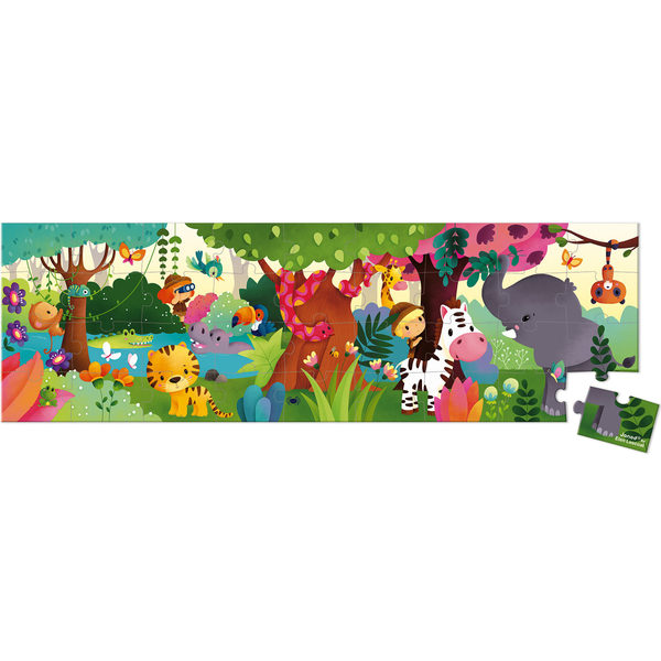 Valisette puzzle panoramique Jungle 36 pcs