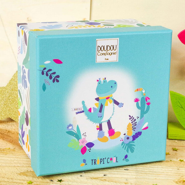 Tropicool-Pantin avec doudou crocodile 20 cm