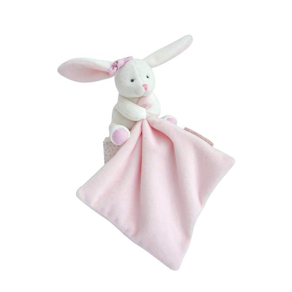 Doudou lapin blanc avec mouchoir rose Doudou Et Compagnie : King Jouet, Doudous  Doudou Et Compagnie - Jeux d'éveil