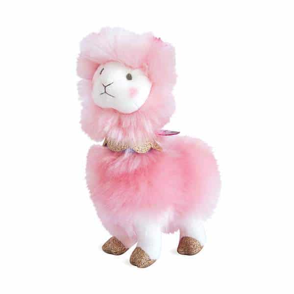 Peluche lama rose 20 cm