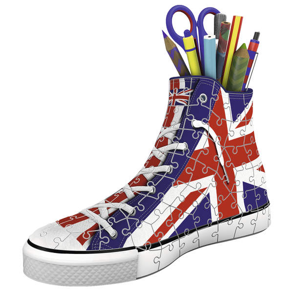 Puzzle 3D-Sneaker Union Jack 108 pièces